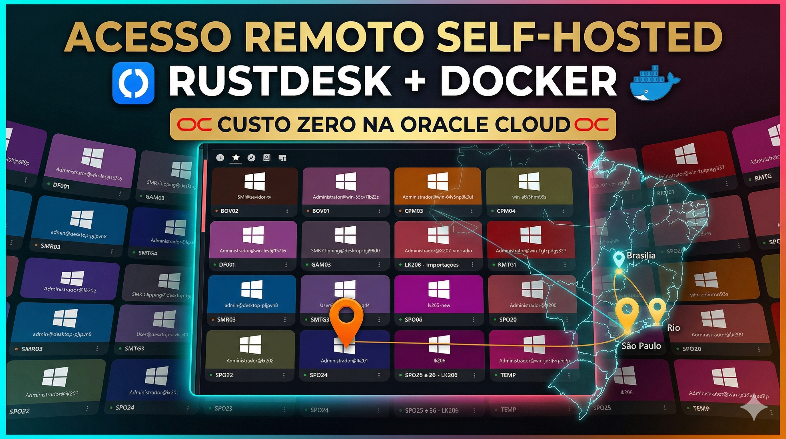 Infraestrutura de Acesso Remoto Self-Hosted (RustDesk)